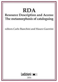 Abbildung von: RDA, Resource Description and Access - Libreria Ledi Srl