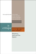 Cover: Is Critique Secular? - Fordham University Press
