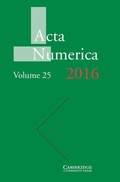 Cover: Acta Numerica 2016: Volume 25 - Cambridge University Press