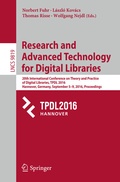 Cover: Research and Advanced Technology for Digital Libraries - Springer