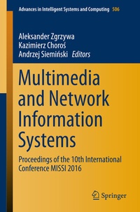 Enlarge image Cover: Multimedia and Network Information Systems - Springer