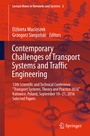 Cover: Contemporary Challenges of Transport Systems and Traffic Engineering - Springer