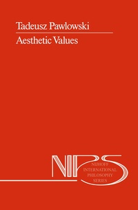 Enlarge image Cover: Aesthetic Values - Kluwer Academic Publishers