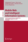 Cover: Mobile Web and Intelligent Information Systems - Springer