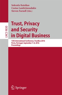 Abbildung von: Trust, Privacy and Security in Digital Business - Springer