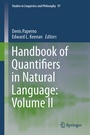Cover: Handbook of Quantifiers in Natural Language: Volume II - Springer