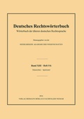 Cover: Deutsches Rechtsw&ouml;rterbuch - Verlag Hermann B&ouml;hlaus Nachfolger Weimar