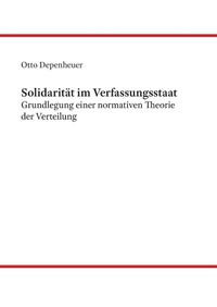 Bild: Solidarität im Verfassungsstaat - Books on Demand