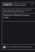 Abbildung von: Jahrbuch für öffentliche Finanzen (2016) 2 - Berliner Wissenschafts-Verlag