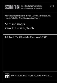 Abbildung von: Verhandlungen zum Finanzausgleich - Berliner Wissenschafts-Verlag