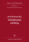 Cover: Strafrechtssystem und Betrug - Centaurus Verlag & Media
