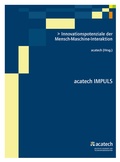 Cover: Innovationspotenziale der Mensch-Maschine-Interaktion - utzverlag