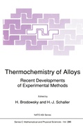 Cover: Thermochemistry of Alloys - Kluwer Academic Publishers