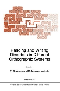 Enlarge image Cover: Reading and Writing Disorders in Different Orthographic Systems - Springer
