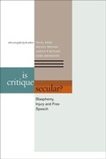 Cover: Is Critique Secular? - Fordham University Press