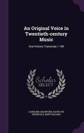 Cover: An Original Voice in Twentieth-century Music - Palala Press