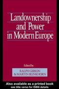 Cover: Landownership & Power Mod Eur - Routledge