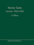 Cover: Harvey Sacks Lectures 1964-1965 - Springer