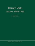 Cover: Harvey Sacks Lectures 1964-1965 - Springer