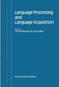 Abbildung von: Language Processing and Language Acquisition - Springer