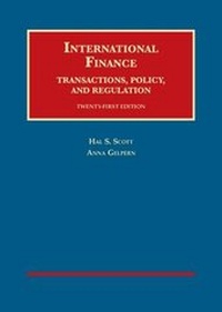 Enlarge image Cover: International Finance, Transactions, Policy, and Regulation - LEG Inc. (dba West Academic Publishing
