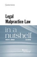 Cover: Legal Malpractice Law in a Nutshell - LEG Inc. (dba West Academic Publishing