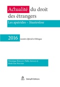 Cover: Actualit&eacute; du droit des &eacute;trangers - St&auml;mpfli Verlag AG