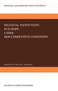 Enlarge image Cover: Financial Institutions in Europe under New Competitive Conditions - Springer