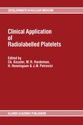 Cover: Clinical Application of Radiolabelled Platelets - Springer