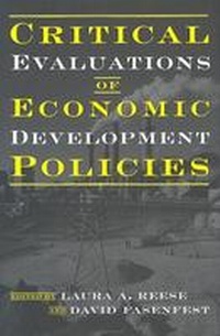 Enlarge image Cover: Critical Evaluations of Economic Development Policies - Wayne State University Press