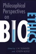 Cover: Philosophical Perspectives on Bioethics - University of Toronto Press