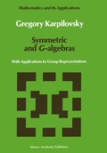 Cover: Symmetric and G-algebras - Springer