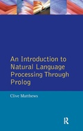 Cover: An Introduction to Natural Language Processing Through Prolog - Routledge