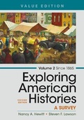 Cover: Exploring American Histories, Volume 2, Value Edition - Bedford Books