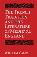 Cover: The French Tradition and the Literature of Medieval England - University of Toronto Press
