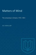 Cover: Matters of Mind - University of Toronto Press