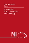 Cover: Kotarbinski: Logic, Semantics and Ontology - Springer