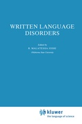Cover: Written Language Disorders - Springer