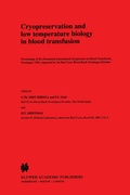 Cover: Cryopreservation and low temperature biology in blood transfusion - Springer
