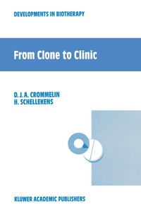 Enlarge image Cover: From Clone to Clinic - Springer