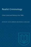 Cover: Realist Criminology - University of Toronto Press