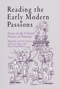 Cover: Reading the Early Modern Passions - University of Pennsylvania Press