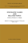 Cover: Stochastic Games And Related Topics - Kluwer Academic Publishers