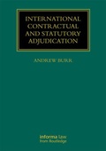 Cover: International Contractual and Statutory Adjudication - CRC Press