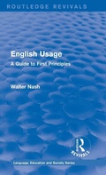 Cover: Routledge Revivals: English Usage (1986) - Routledge