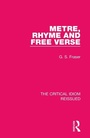 Cover: Metre, Rhyme and Free Verse - Routledge