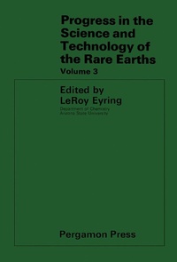 Enlarge image Cover: Progress in the Science and Technology of the Rare Earths - Elsevier