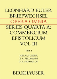 Abbildung von: Briefwechsel mit Daniel Bernoulli - Birkhäuser