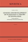 Cover: Genesis and Development of Plekhanov's Theory of Knowledge - Springer