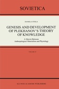 Cover: Genesis and Development of Plekhanov's Theory of Knowledge - Springer